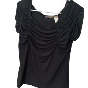 Women’s black stretch top